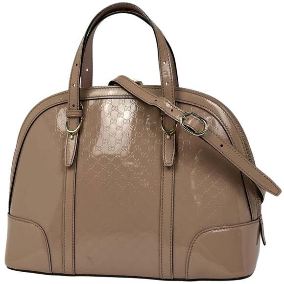 GUCCI Handbags - Gucci Micro Guccissima Handbag, 2-Way Shoulder Bag with GG Pattern, Patent Le...